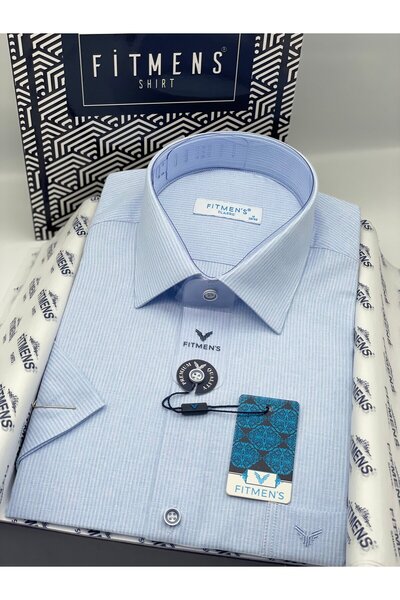Fitmens Classic Short Sleeve Linen Cotton Breathable Fabric Gift Boxed Men's ...