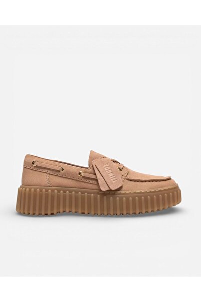CLARKS Torhill Boat Beige Suede Kadın Bej Günlük Ayakkabı 26186301