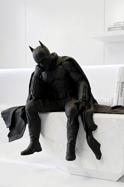 MotorFigürShop Batman Karakter Tasarım Mini Heykel Biblo Hediyelik Figür 8 cm