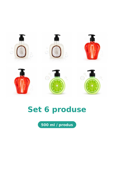 Tasty Set 6 Produse Tasty, Mix 2x Cocos, 2x Capsuni, 2x Lime