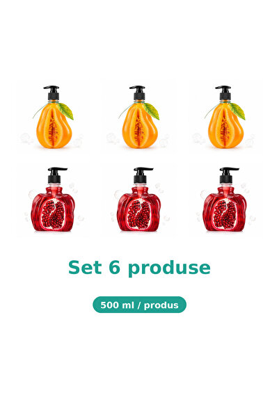 Tasty Set 6 Produse Tasty, Mix 3x Pepene Galben, 3x Rodie