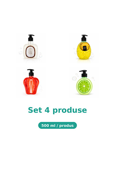 Tasty Set 4 Produse Tasty, Mix Cocos, Ananas, Capsuni, Lime