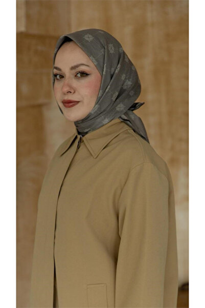 locella Lo'cella Pamuklu Soft Eşarp 4568-16 Koyu Vizon