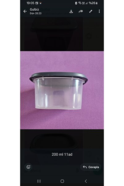 NO BRAND 200ml Transparent Storage Box with Gray Lid