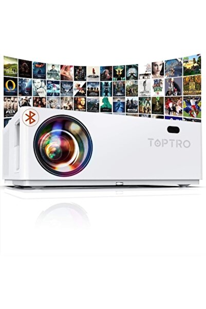 TOPTRO Proiector video LED Full HD, Toptro, 9000 lm, USB, HDMI, slot SD, tele...