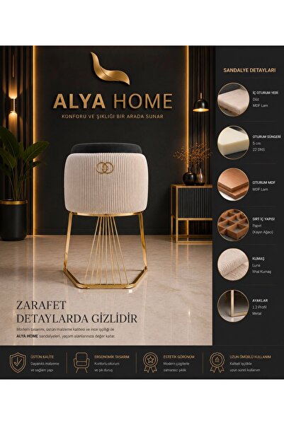 Allya Furniture YEMEK ODASI SANDALYESİ 6 ADET