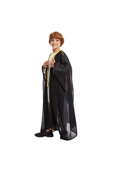 Generic MAISUN Boys Traditional Arabic Bisht Cloak - Kandora Overcoat for Eid, Ramadan, Wedding & Cultural Celebrations