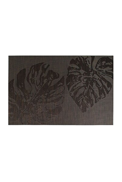 OEM Suport Pentru Farfurii, Maro, Simplu, Piele artificială, 45x30cm