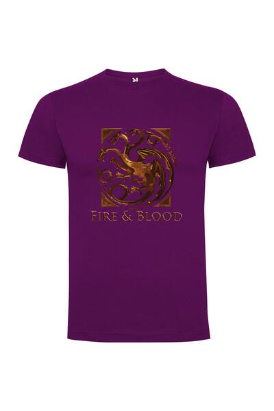 iLovePrints Flaming Thrones of Fire Tshirt