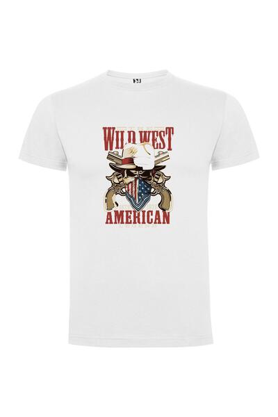 iLovePrints Skull Gunslinger Cowboy Tshirt