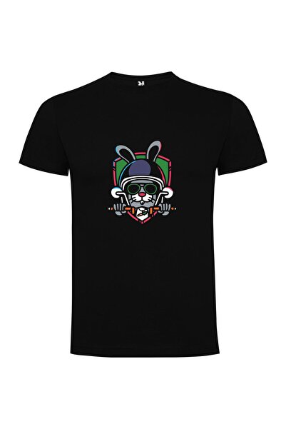 iLovePrints Bunny Warrior Chic Tshirt