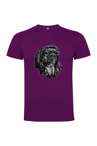 iLovePrints Pug Noir Gunslinger Tshirt