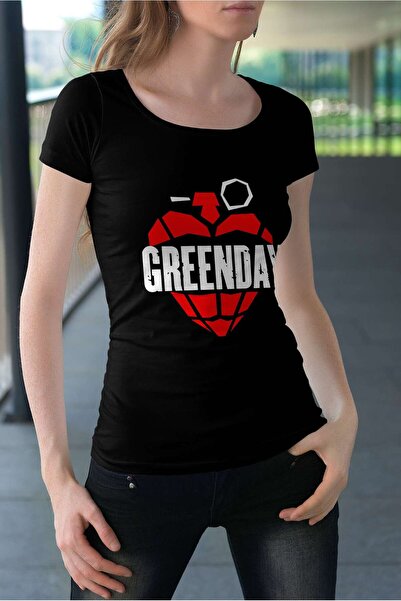 iLovePrints Green Day Heart Logo Tshirt