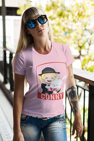 iLovePrints Happy Cartoon Character with Bunny Tshirt
