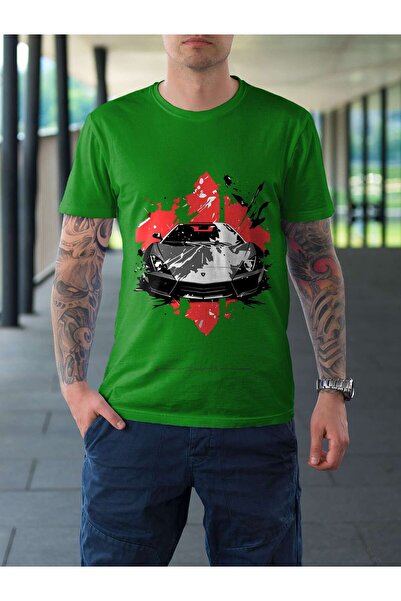 iLovePrints Abstract Sports Car Illustration Tshirt