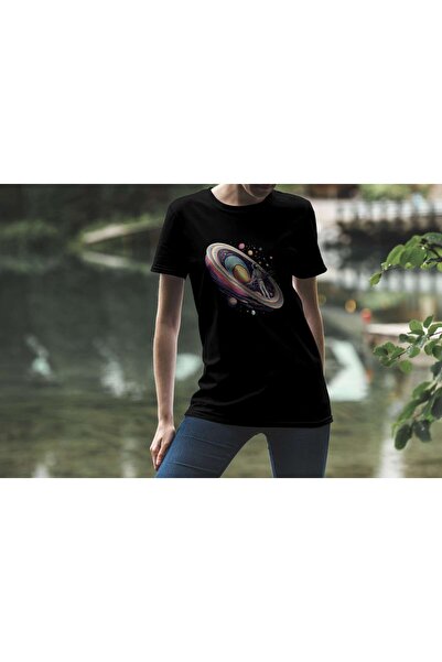 iLovePrints Astronaut in Colorful Space Tshirt