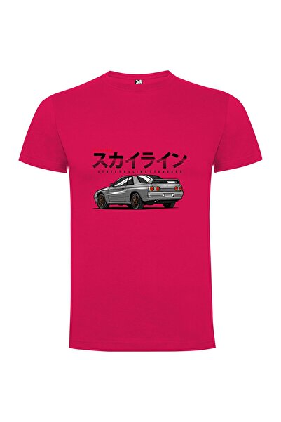 iLovePrints Silvery Japanese Skyline Tshirt