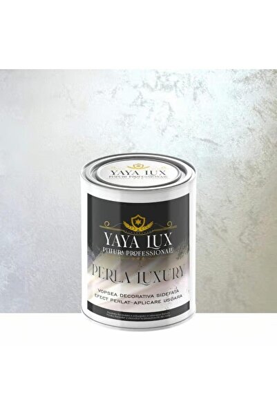 YaYa Color Vopsea Decorativă Perla Luxury Alb Perlat 2L cu fulgi perlați