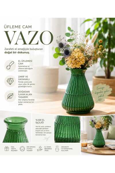CEPHOME Verde dekorativna vaza