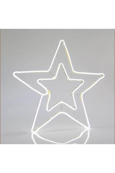 Generic Φωτοσωλήνας NEON LED Αστέρι διπλό, 58x56 cm με 3 m φωτοσωλήνα, IP44, ...