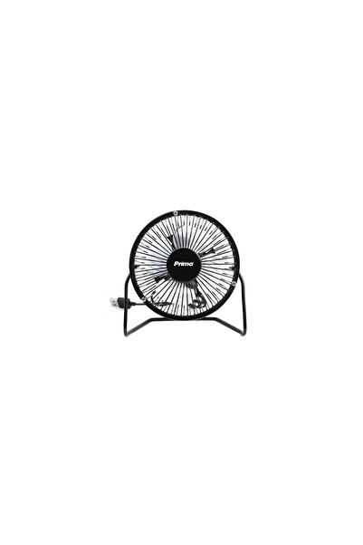 Primo Ανεμιστήρας επιτραπέζιος, 2.5W, Φ10cm, 15(h) cm, με σύνδεση USΒ, Μαύρος