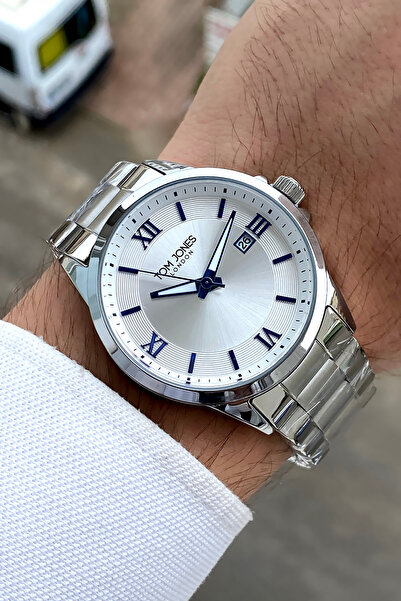 Tom Jones London Original 2 Year Warranty Men's Wristwatch Steel Band 3 Atm W...