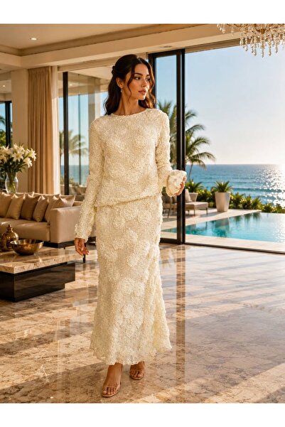 suddah Sequin Set with Roses