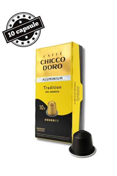 Chicco d'Oro 10 Capsule Tradiție – Compatibile cu Nespresso