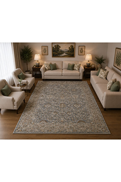Dünya Halı Outlet Vince Collection Classic Vintage %100 Spacedyed Polyester D...