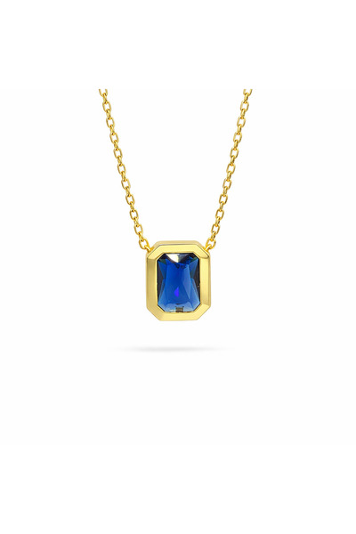 PerleJewelry Prism Navy Blue Gold Necklace