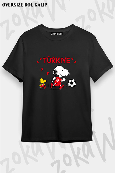 ZOKAWEAR تي شيرت مطبوع عليه كأس العالم للجنسين بتصميم فضفاض لكأس العالم في تر...