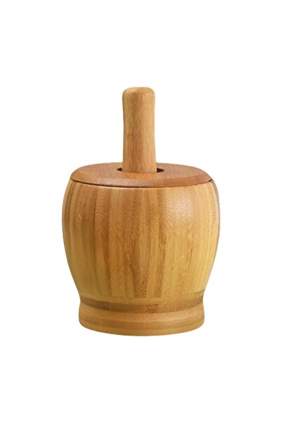 Generic Mortar and Pestle Set, Seasoning Crusher Wood, Manual Wooden Pepper M...