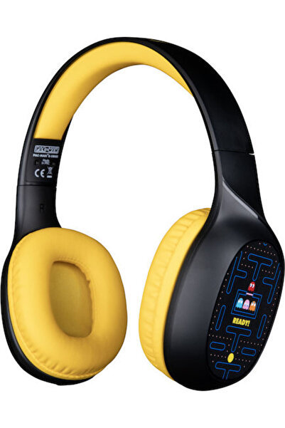 Konix Ασύρματα ακουστικά gaming over-ear Pacman με σύνδεση Bluetooth, Μαύρο/Μπλε