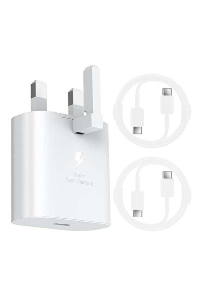 Generic 45W Super Fast Charger with 2x USB-C Cables - Compatible with Galaxy ...