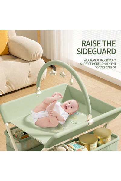 N.zone Multifunctional Diaper Changing Table with Convenient and Stylish Desi...