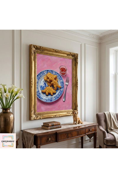 Yemek Eklektik Sanat - Tablo Ölçülerinde Çerçevesiz Poster