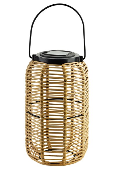 MONDEX Lanterna Solară Polipropilenă SOKKE NATURE 15x15x25/36 cm 1 buc.