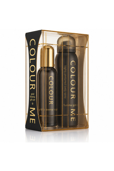 Milton Lloyd Γυναικείο δώρο Σετ Άρωμα COLOUR ME Gold Femme, EDP 100 ml + Σπρέ...