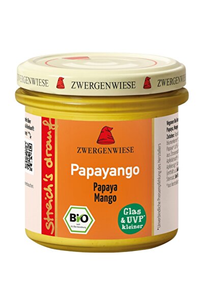 Zwergenwiese Cremă tartinabilă Papayango cu papaya picantă și mango, fără gluten