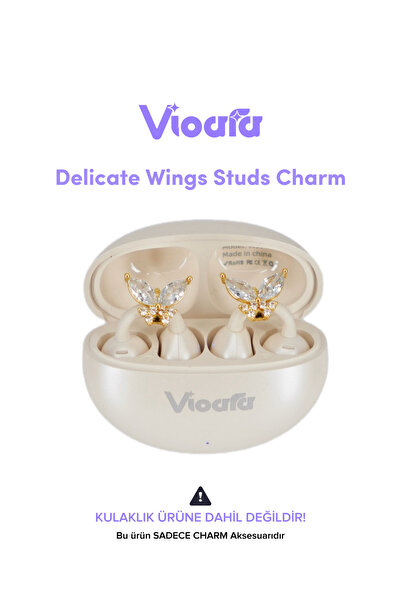 Vioara Charms Clip-On Headphone Compatible Charm Ornament (2 Pcs)