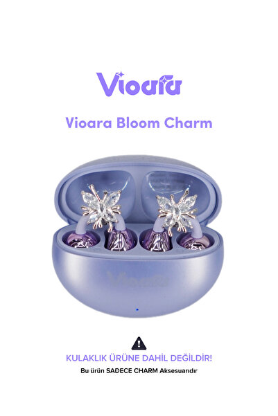 Vioara Charms زينة متوافقة مع سماعات الأذن (قطعتان)