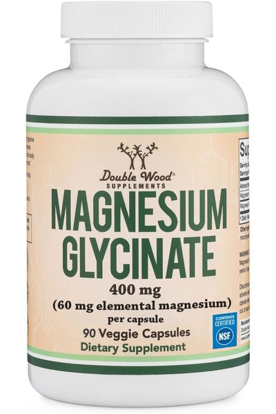 DOUBLE WOOD Magnesium Glycinate 90 Caps