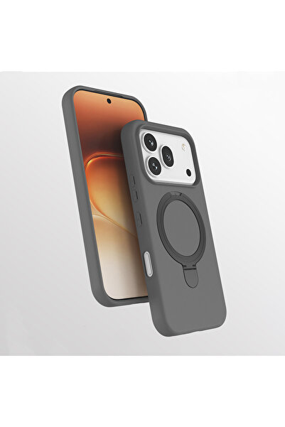 UnDePlus Honor 600 Pro / 600 Kılıf M-safe Şarj Özellikli Standlı Silikon Sama...