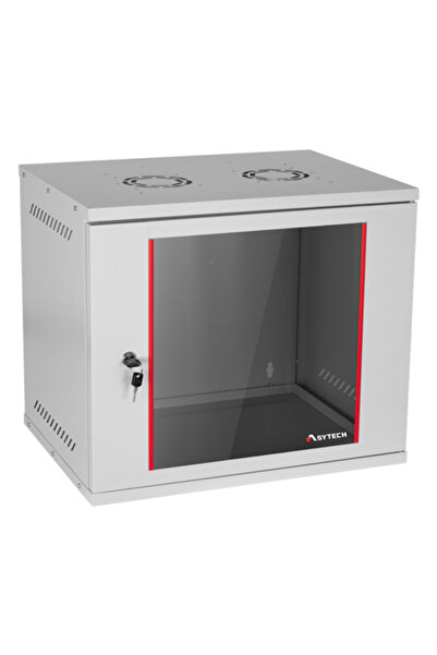 ASYTECH Networking Rack de perete 9U 19'' 542X400, capacitate de încărcare 50...