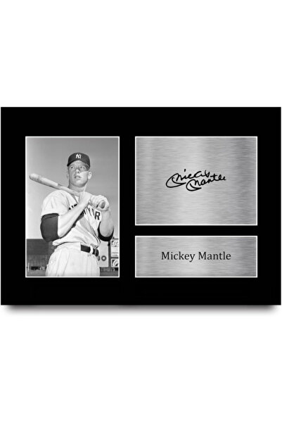 HWC Trading A4 Mickey Mantle New York Yankees Gifts Printed Signed Autograph ...