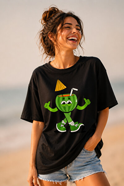 ArtYus Μπλουζάκι Unisex Oversize με στάμπα χαρακτήρων καρπούζι – Βαμβακερό T-...