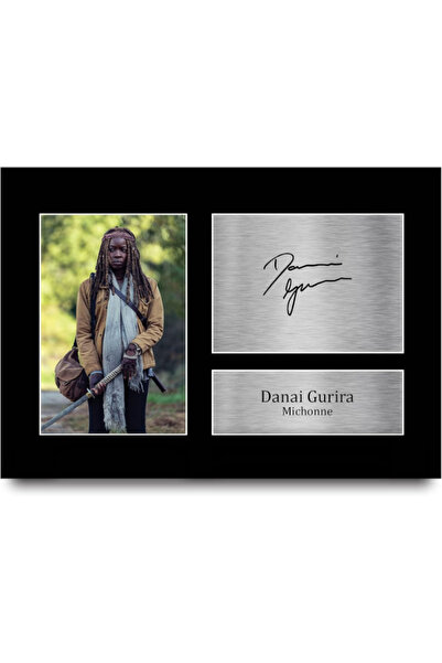 HWC Trading A4 Danai Gurira The Walking Dead Michonne Gifts Printed Signed Au...