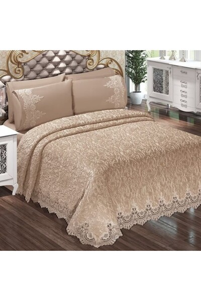 OEM Set Lenjerie de pat model 3D Luxury 6 piese, cuvertura 240X220 cm