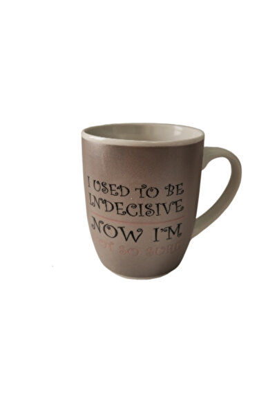 Cesiro Mug 360 ml - White/Brown, with message