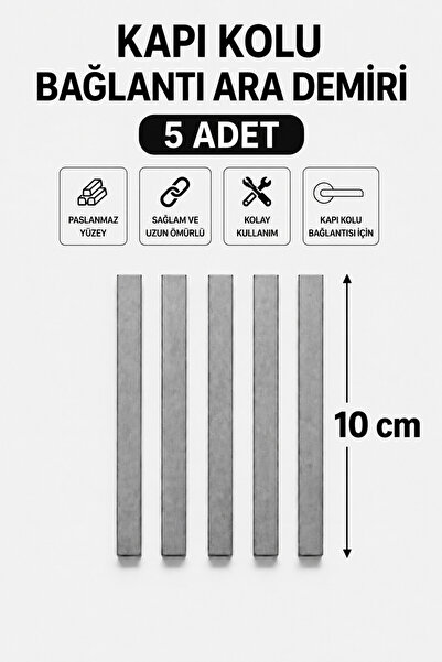 ASPAR KAPI KOLU UZUN ARA DEMİRİ 5 ADET (10 CM)